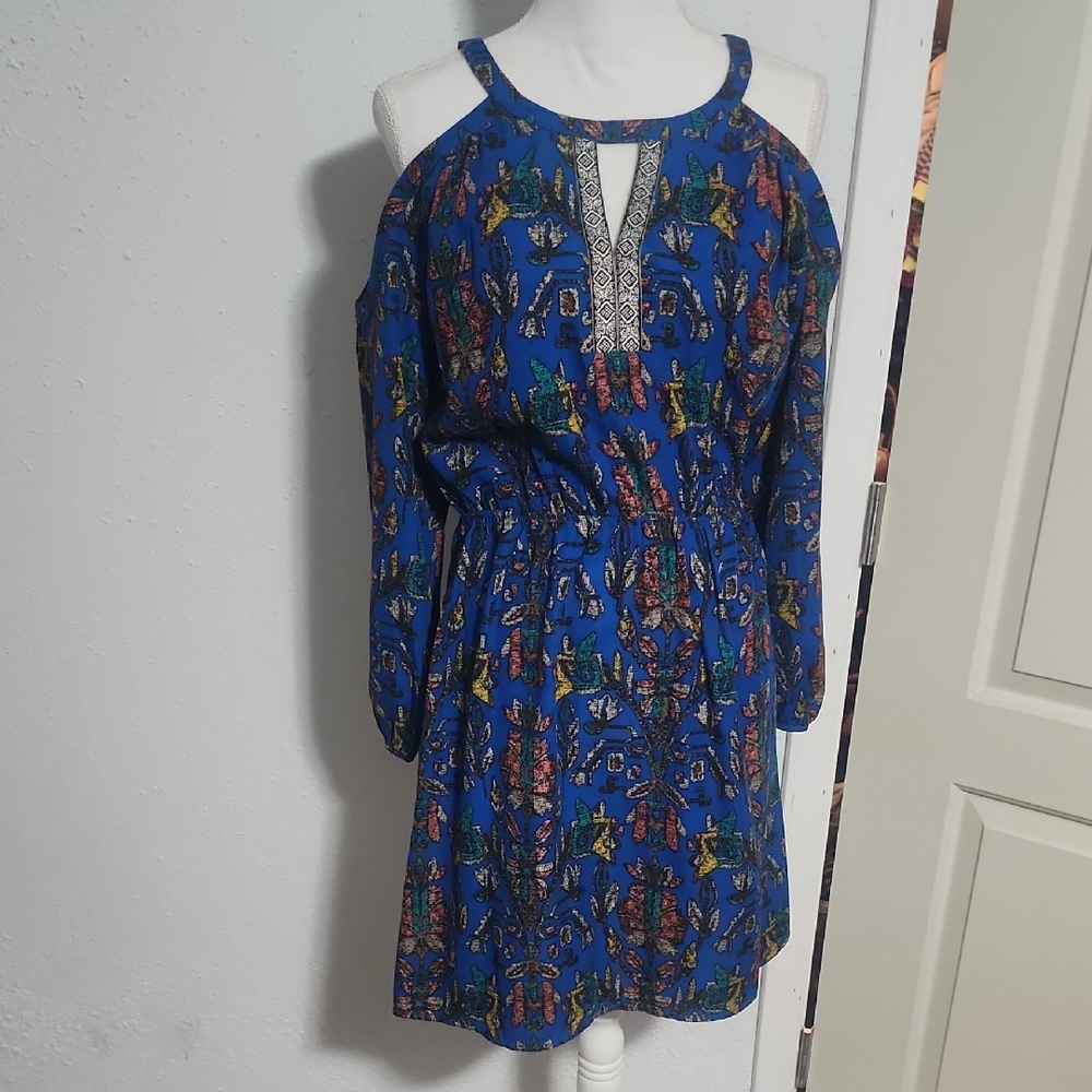 Skies Are Blue Vibrant Floral Dress